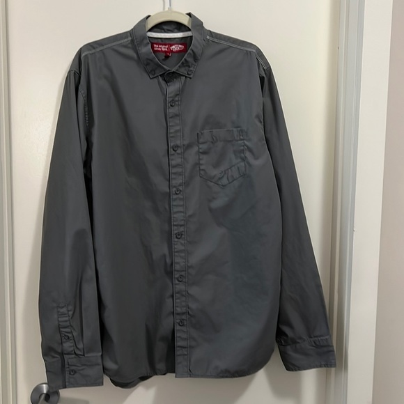Vans Charcoal Casual Button-Down Shirt - Picture 1 of 5
